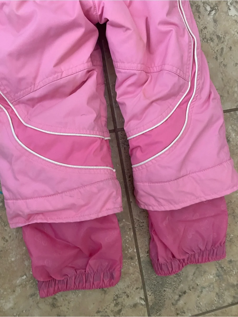 Obermeyer Preschool Girls Pink Belted One-Piece Ski Snow Gorpcore Suit Size 2